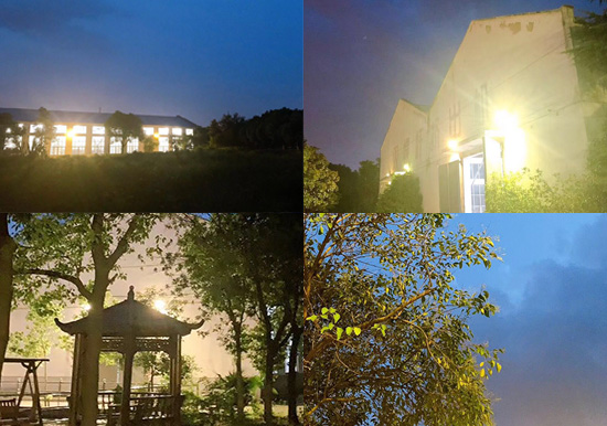 花園式廠區、綠樹成蔭、鳥語花香。原來的廠區的夜景是如此的美麗！