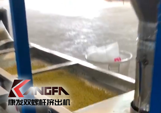 單、雙螺桿擠出機優(yōu)勢互補、高效率高產(chǎn)能！康發(fā)塑機JSH-75/180雙階式（雙螺桿/單螺桿）擠出機組試機!