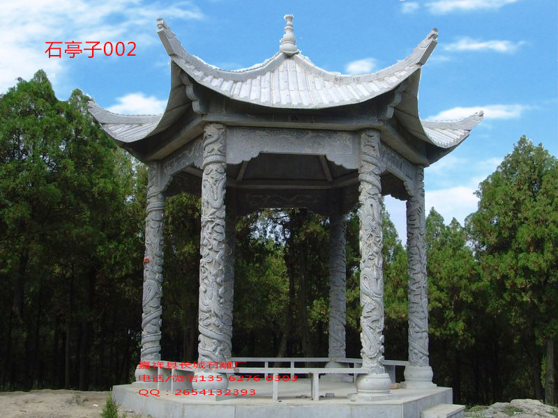 點擊查看詳細信息<br>標(biāo)題：單層石雕涼亭景區(qū)點睛之筆 閱讀次數(shù)：0